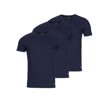 Textiel Heren T-shirts korte mouwen Polo Ralph Lauren CREW NECK X3 Marine / Marine / Marine