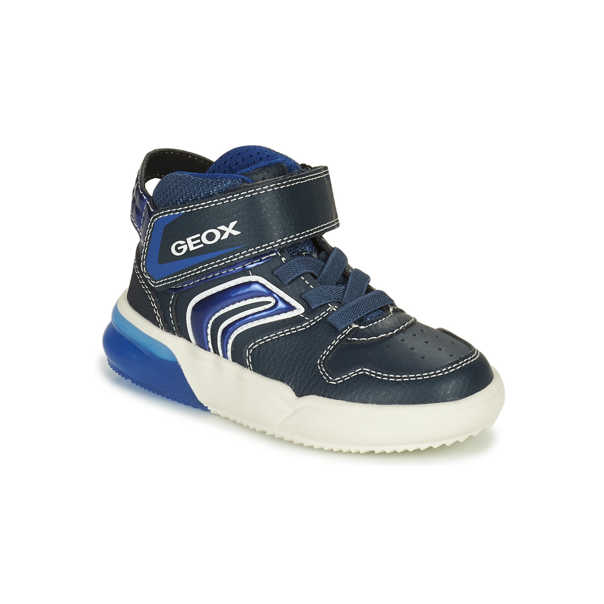 Schoenen Jongens Hoge sneakers Geox J GRAYJAY BOY A Blauw