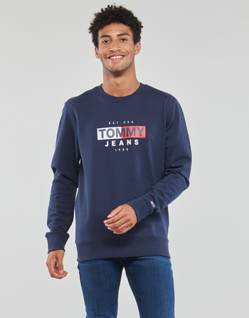 Textiel Heren Sweaters / Sweatshirts Tommy Jeans TJM ENTRY FLAG CREW Marine