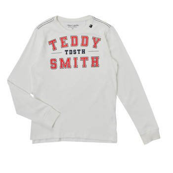 Textiel Jongens T-shirts met lange mouwen Teddy Smith T-PERDRO Wit