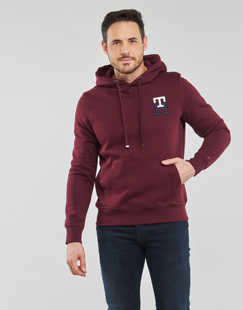 Textiel Heren Sweaters / Sweatshirts Tommy Hilfiger ESSENTIAL MONOGRAM HOODY Bordeaux