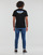 Textiel Heren T-shirts korte mouwen Emporio Armani EA7 6LPT30 Zwart