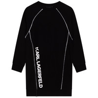Textiel Meisjes Korte jurken Karl Lagerfeld Z12225-09B Zwart