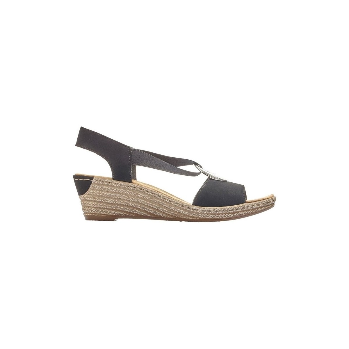 Schoenen Dames Sandalen / Open schoenen Rieker NAMIBIA Zwart