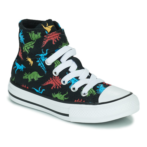 Schoenen Jongens Hoge sneakers Converse Chuck Taylor All Star 1V Dinosaurs Hi Zwart / Multicolour