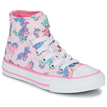 Schoenen Meisjes Hoge sneakers Converse Chuck Taylor All Star 1V Unicorns Hi Roze / Multicolour