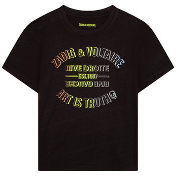 Textiel Jongens T-shirts korte mouwen Zadig & Voltaire X25332-09B Zwart
