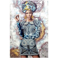 Wonen Schilderijen Signes Grimalt Afrikaanse Foto Blauw