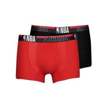 Ondergoed Heren Boxershorts Athena NBA X2 Zwart / Rood