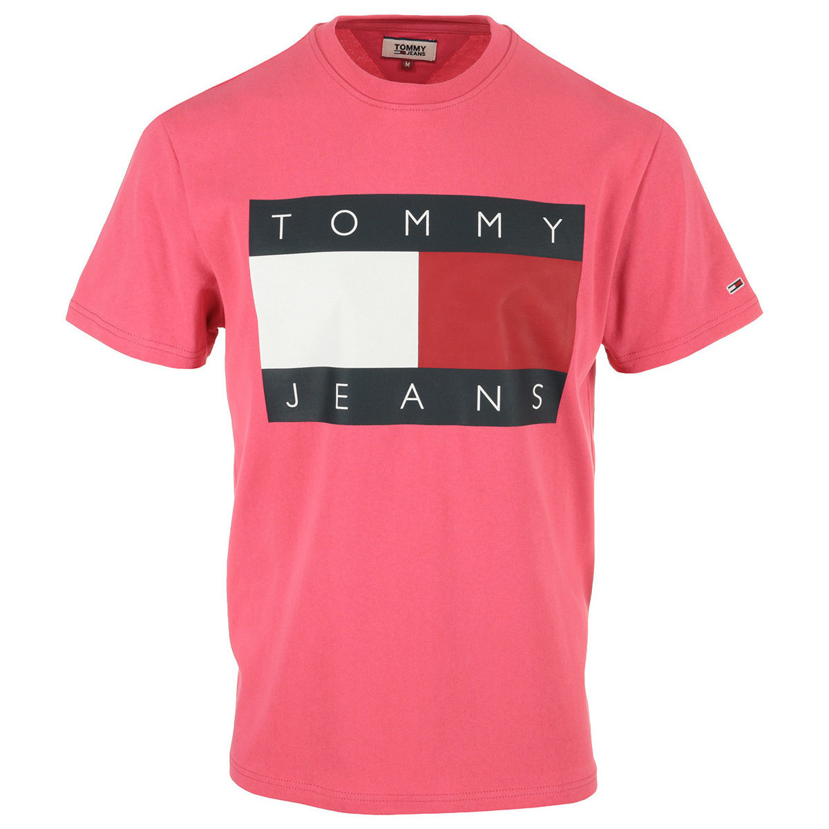Textiel Heren T-shirts korte mouwen Tommy Hilfiger Tommy Flag Tee Roze