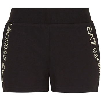 Textiel Dames Korte broeken / Bermuda's Ea7 Emporio Armani 3LTS54 TJCQZ Zwart