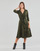 Textiel Dames Lange jurken Lauren Ralph Lauren CARLYNA Kaki / Zwart