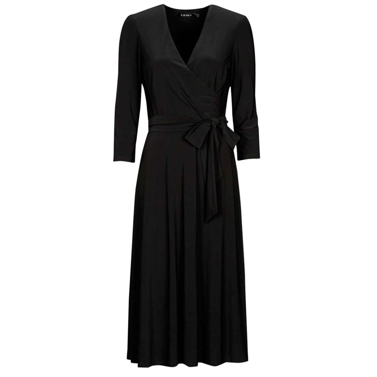 Textiel Dames Lange jurken Lauren Ralph Lauren CARLYNA 3/4 SLEEVE Zwart