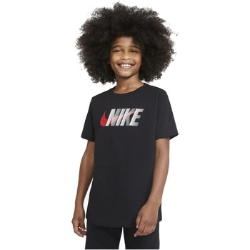 Textiel Jongens T-shirts korte mouwen Nike CAMISETA NEGRA NIO  SPORTSWEAR DC7796 Zwart