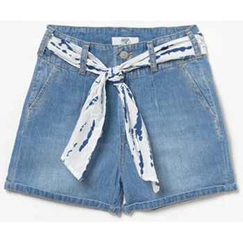 Textiel Meisjes Korte broeken / Bermuda's Le Temps des Cerises Short van jeans LOONA Blauw