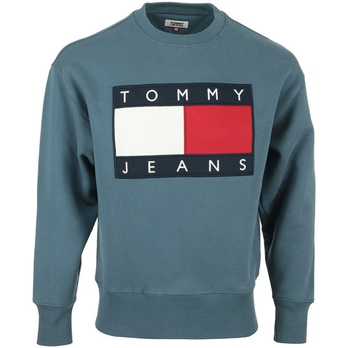 Textiel Heren Sweaters / Sweatshirts Tommy Hilfiger Tommy Flag Crew Blauw