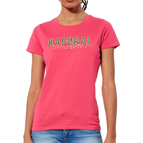 Textiel Dames T-shirts korte mouwen Kaporal  Roze