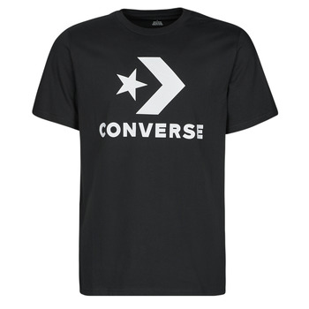 Textiel Heren T-shirts korte mouwen Converse GO-TO STAR CHEVRON TEE Zwart