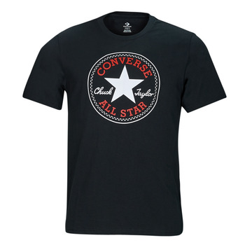Textiel Heren T-shirts korte mouwen Converse GO-TO CHUCK TAYLOR CLASSIC PATCH TEE Zwart