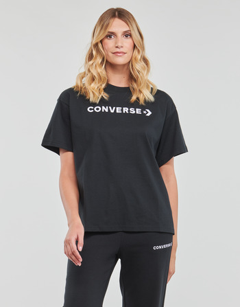 Converse WORDMARK RELAXED TEE Converse /  zwart