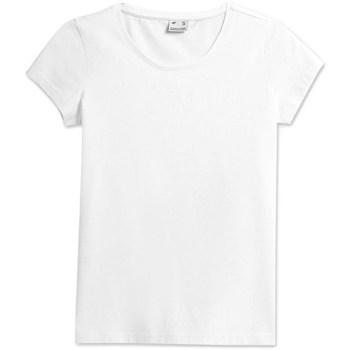 Textiel Dames T-shirts korte mouwen 4F TSD353 Wit