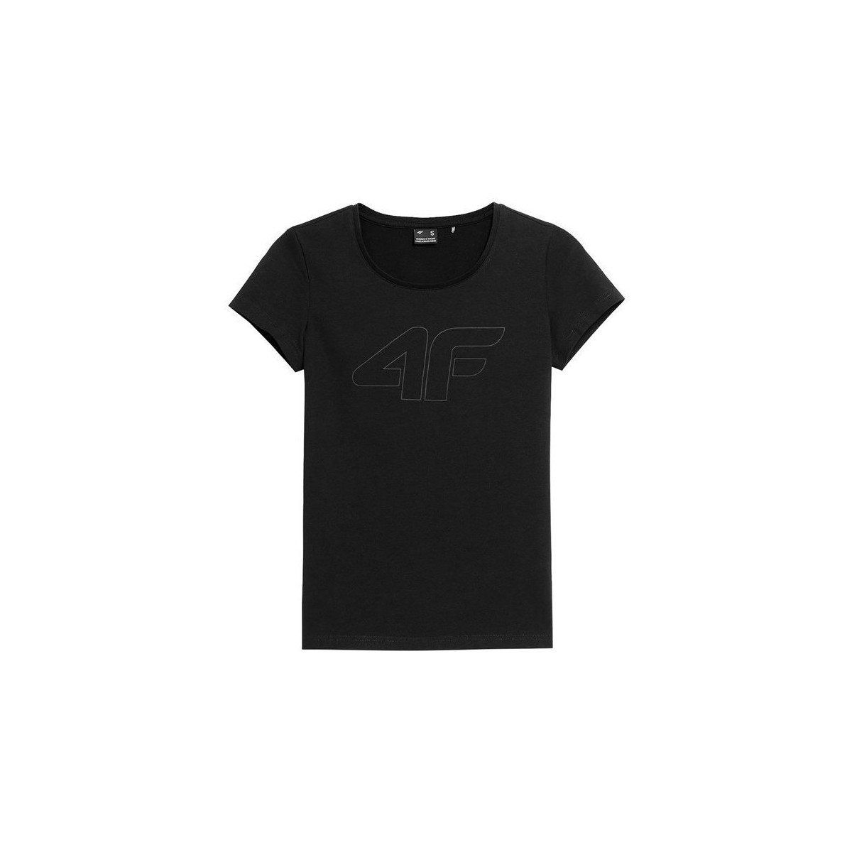 Textiel Dames T-shirts korte mouwen 4F TSD353 Zwart
