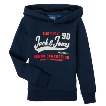Textiel Jongens Sweaters / Sweatshirts Jack & Jones JJELOGO SWEAT HOOD Marine