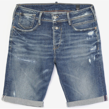 Textiel Heren Korte broeken / Bermuda's Le Temps des Cerises Bermuda short van jeans LAREDO Blauw