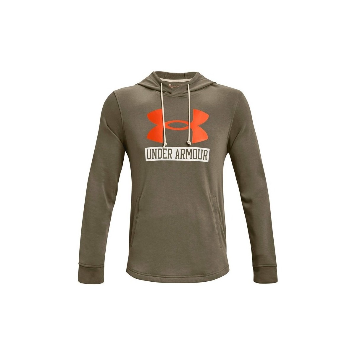 Textiel Heren Sweaters / Sweatshirts Under Armour Rival Terry Logo Hoodie Beige