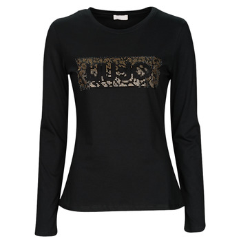 Textiel Dames T-shirts met lange mouwen Liu Jo WF2485 Zwart