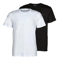 Textiel Heren T-shirts korte mouwen Guess STILLMAN CN SS X2 Zwart / Wit