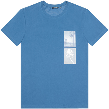Textiel Heren T-shirts korte mouwen Antony Morato MMKS02171 FA100144 Blauw