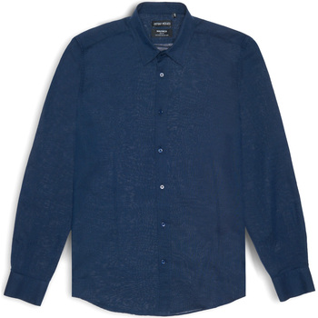 Textiel Heren Overhemden lange mouwen Antony Morato MMSL00667 FA400074 Blauw