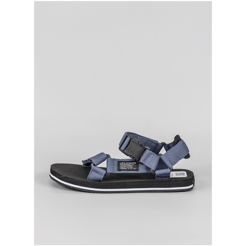 Schoenen Heren Slippers Levi's Sandalias  en color marino para caballero Blauw