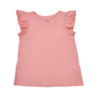 Textiel Meisjes T-shirts korte mouwen Polo Ralph Lauren 311869391001 Roze
