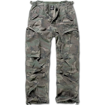 Textiel Heren Broeken / Pantalons Brandit Leger militaire cargo camouflage broek M65 Vintage Multicolour