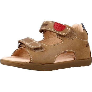 Schoenen Jongens Sandalen / Open schoenen Geox B SANDAL MACCHIA BOY Brown