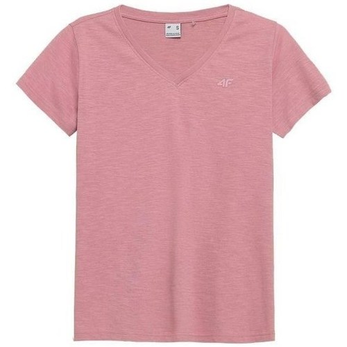 Textiel Dames T-shirts korte mouwen 4F TSD352 Roze