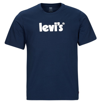 Textiel Heren T-shirts korte mouwen Levi's SS RELAXED FIT TEE Poster / Logo / Dress / Blauw