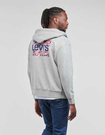 Textiel Heren Sweaters / Sweatshirts Levi's RELAXED GRAPHIC ZIPUP Grey