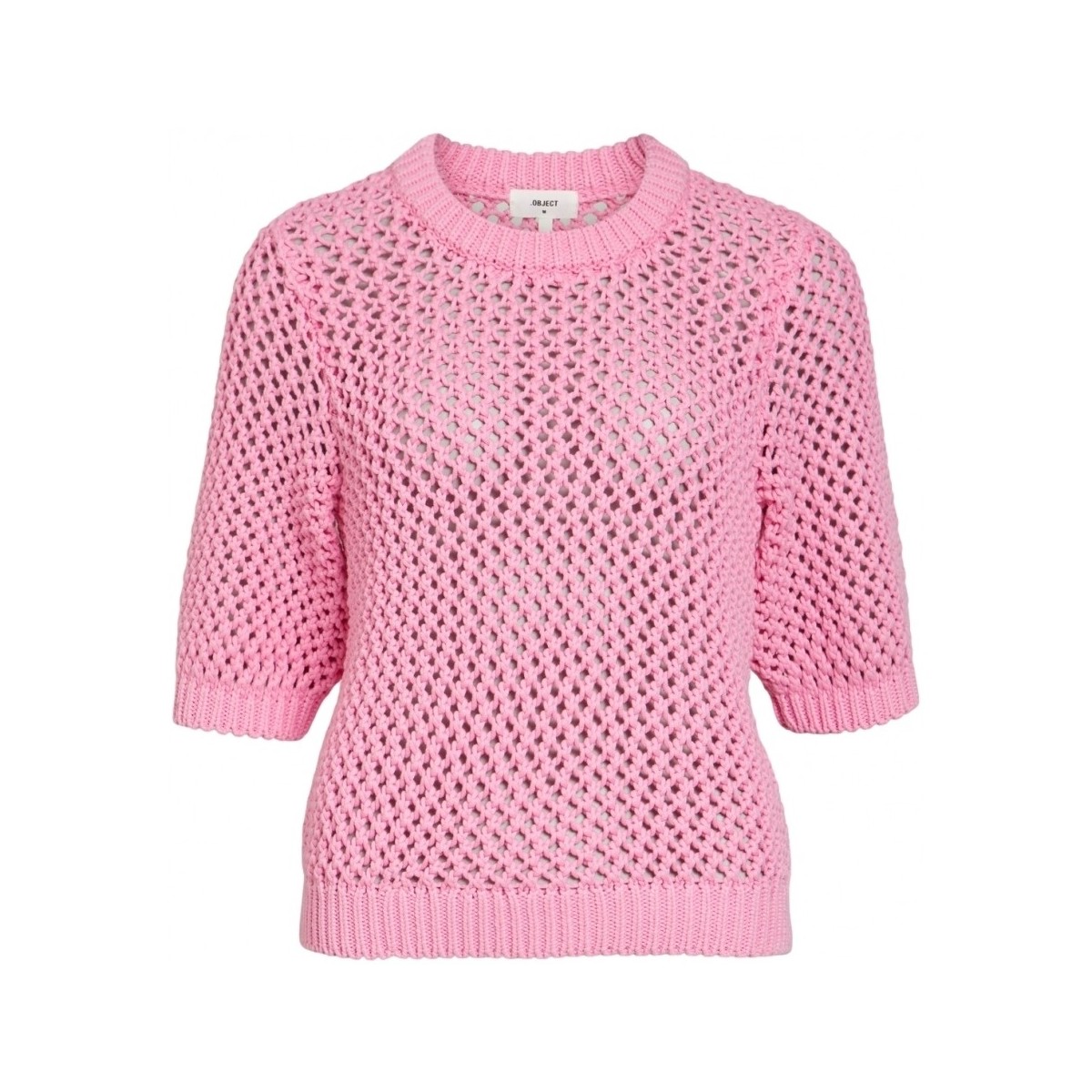 Textiel Dames Truien Object Ronaska Knit - Begonia Pink Roze