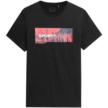 Textiel Heren T-shirts korte mouwen 4F TSM019 Zwart
