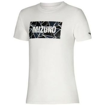 Textiel Heren T-shirts korte mouwen Mizuno Athletic Tee Wit