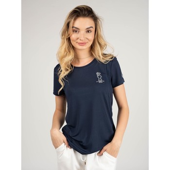 Textiel Dames T-shirts korte mouwen North Sails 45 2505 000 | T-shirt Foehn Blauw