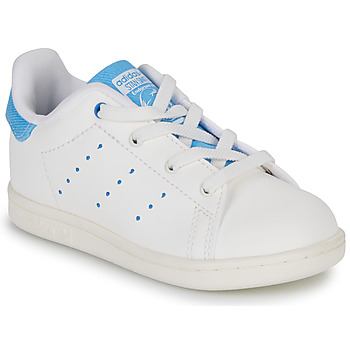 Schoenen Kinderen Lage sneakers adidas Originals STAN SMITH I Wit / Blauw