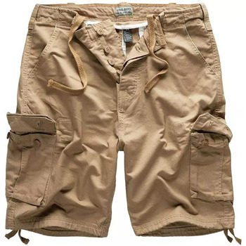 Textiel Heren Korte broeken / Bermuda's Surplus Vintage cargo leger Shorts Beige