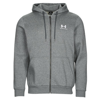 Textiel Heren Sweaters / Sweatshirts Under Armour UA Essential Fleece FZ Hood Pitch / Gray / Medium / Heather / Wit