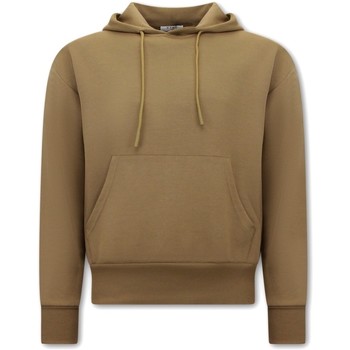 Textiel Heren Sweaters / Sweatshirts Tony Backer Oversize Fit Hoodie Brown