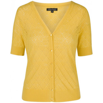Textiel Dames Vesten / Cardigans King Louie Cardigan Col V jaune Geel
