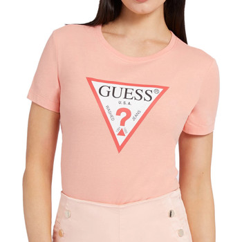 Textiel Dames T-shirts & Polo’s Guess  Roze